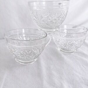 Vintage Anchor Hocking “Sandwich” Punch Cups – Set of 3